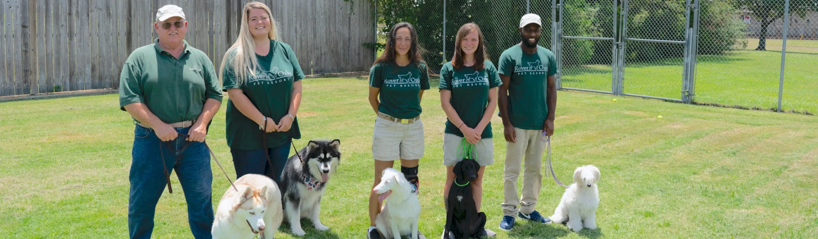 Our team at Rover Oaks Pet Resort